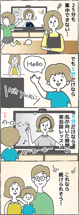 For children who have difficulty in long hours、短時間で楽しくレッスン