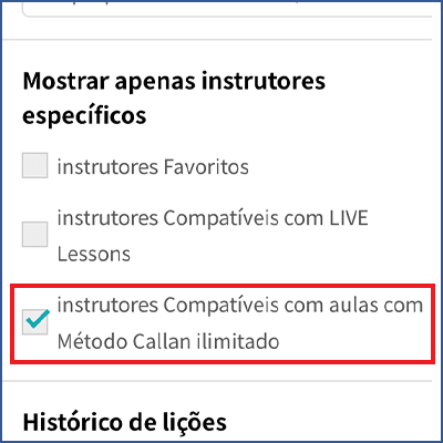 Como reservar aulas usando a opção ilimitada do Método Callan.