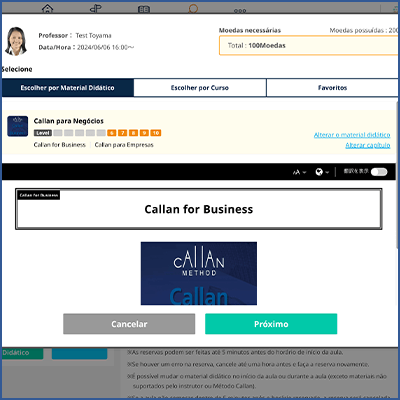 Como reservar aulas usando a opção ilimitada do Método Callan.