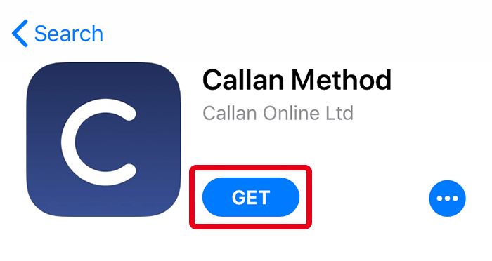 Cài đặt app Callan Method1