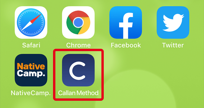 카란메소드 앱 (Callan Method App) 의 설치3