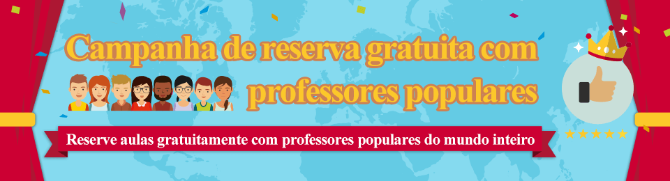 Campanha gratuita de reserva com instrutores populares