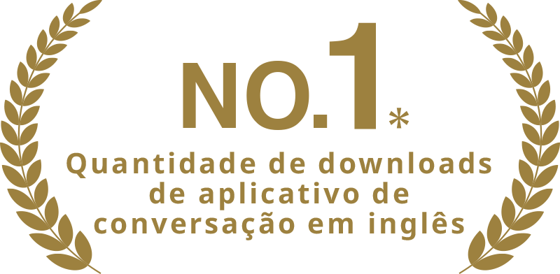 Número 1 em downloads de aplicativos de conversação em inglês online