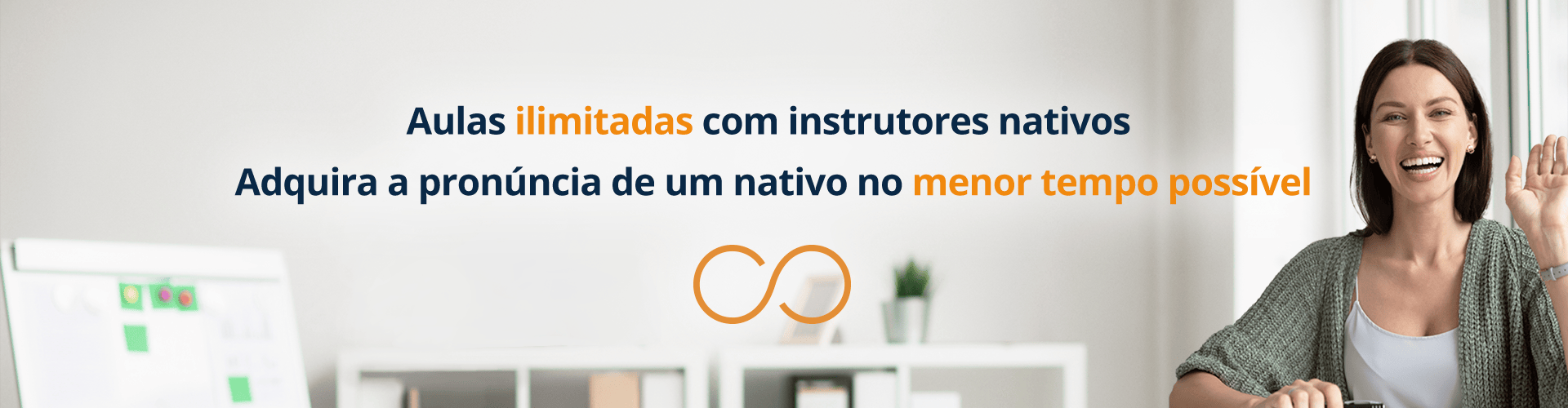 Opção Ilimitada de aulas com instrutores nativos