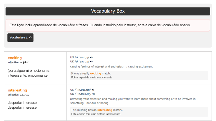 Vocabulário