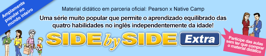 Aquisição equilibrada das 4 habilidades do inglês! 