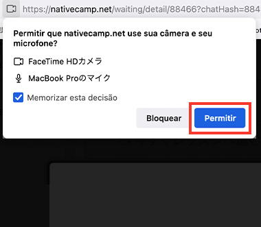 Configuração da câmera e microfone no Firefox