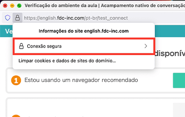 Clique no ícone de cadeado e clique no ">"