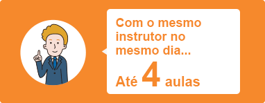 Número de reservas com o mesmo instrutor: até quatro aulas por dia